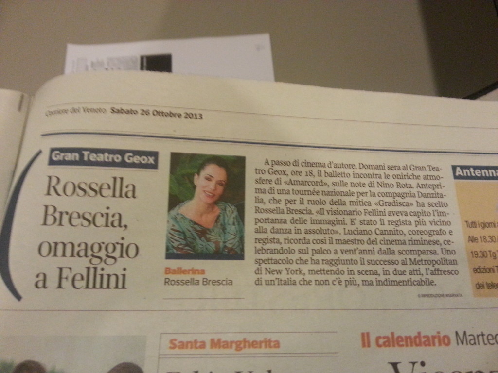 27) 26102013 Corriere Veneto Rossella Brescia da inserire